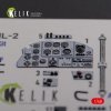 KELIK K48094 IL-2 Shturmovik interior 3D decals for Tamiya kit 1/48